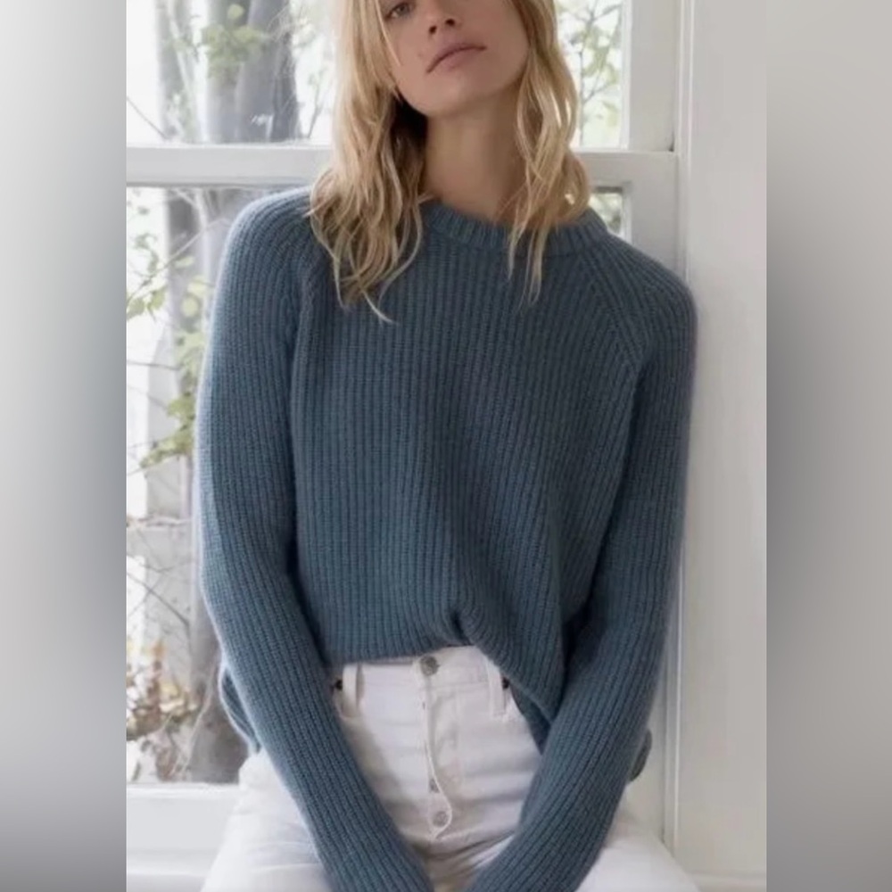 JENNI KAYNE CASHMERE FISHERMAN SWEATER